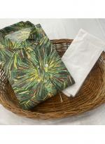 Fancy Green Casual Wear Printed Readymade Kurta Pajama